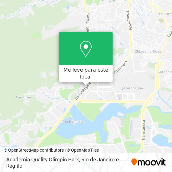 Academia Quality Olimpic Park mapa