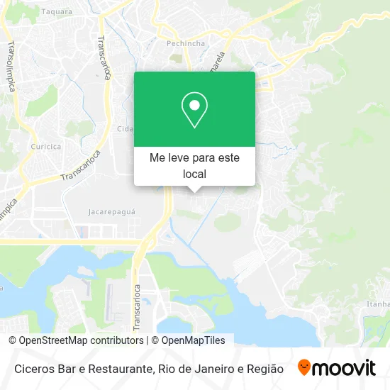 Ciceros Bar e Restaurante mapa