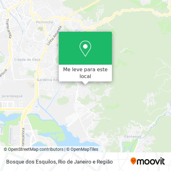 Bosque dos Esquilos mapa
