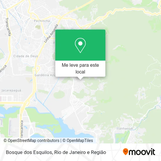 Bosque dos Esquilos mapa