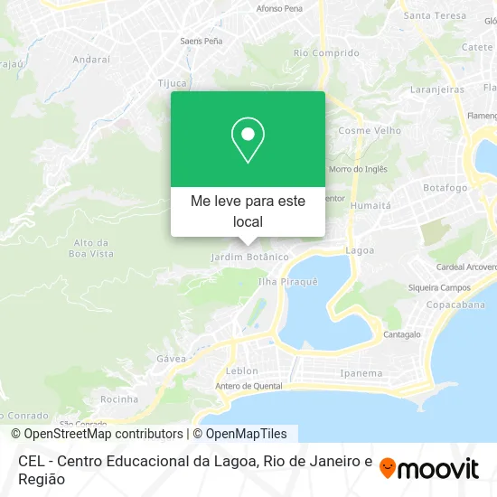 CEL - Centro Educacional da Lagoa mapa