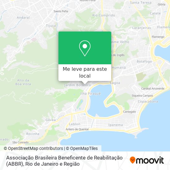 Associação Brasileira Beneficente de Reabilitação (ABBR) mapa