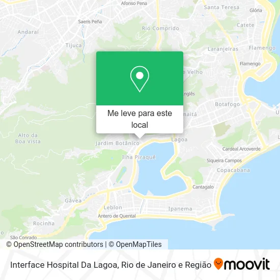 Interface Hospital Da Lagoa mapa
