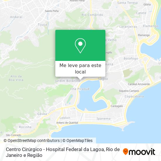 Centro Cirúrgico - Hospital Federal da Lagoa mapa