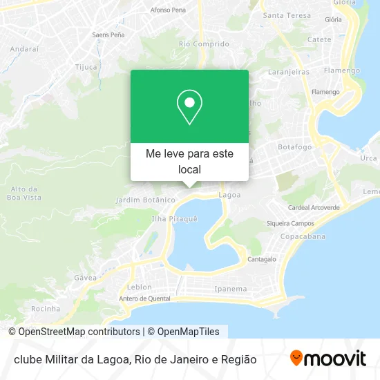 clube Militar da Lagoa mapa