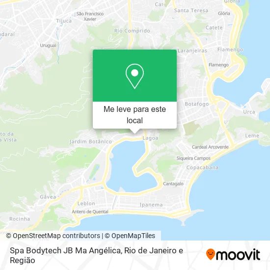 Spa Bodytech JB Ma Angélica mapa