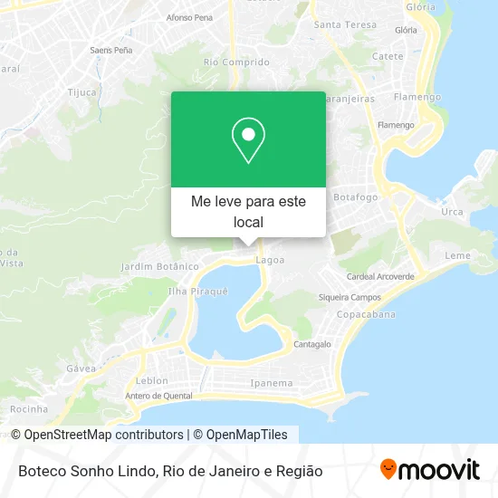 Boteco Sonho Lindo mapa