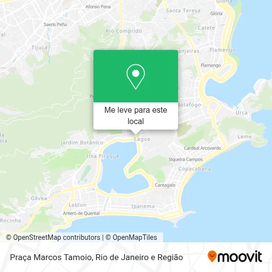 Praça Marcos Tamoio mapa