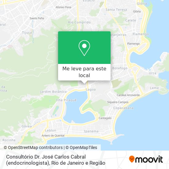 Consultório Dr. José Carlos Cabral (endocrinologista) mapa