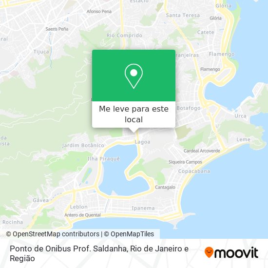 Ponto de Onibus Prof. Saldanha mapa