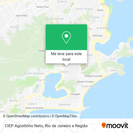 CIEP Agostinho Neto mapa