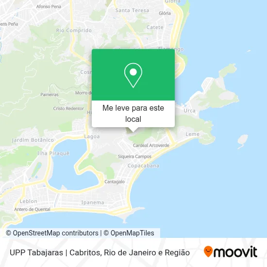 UPP Tabajaras | Cabritos mapa