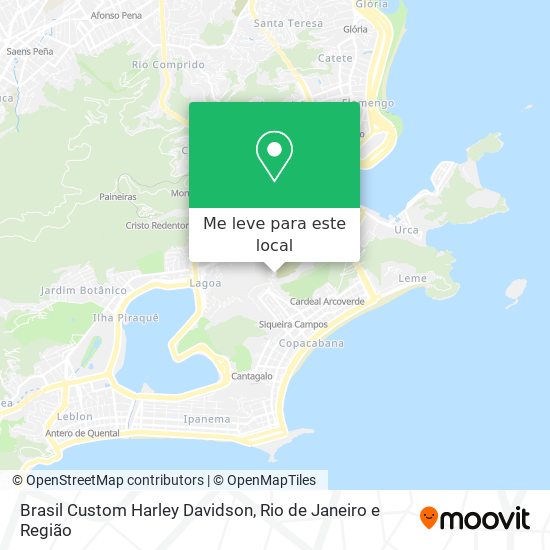 Brasil Custom Harley Davidson mapa