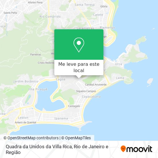 Quadra da Unidos da Villa Rica mapa