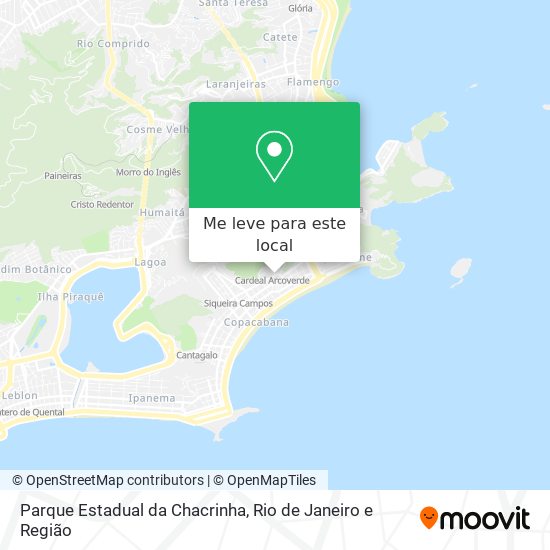 Parque Estadual da Chacrinha mapa