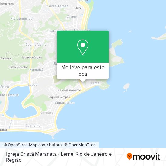 Igreja Cristã Maranata - Leme mapa