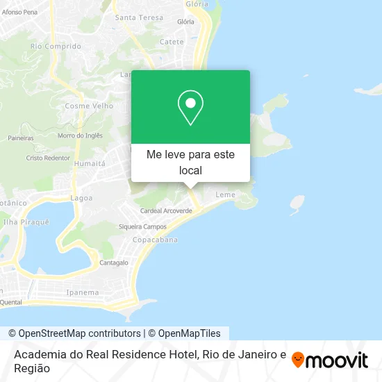 Academia do Real Residence Hotel mapa