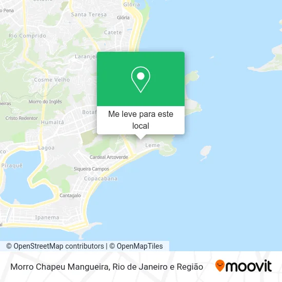 Morro Chapeu Mangueira mapa