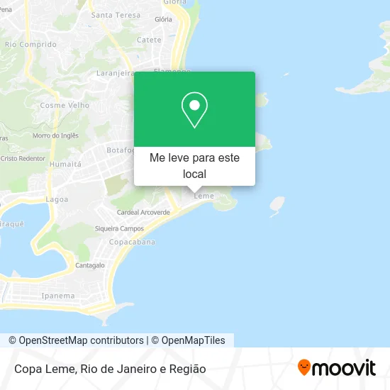 Copa Leme mapa