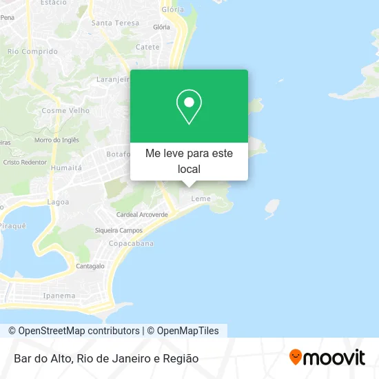 Bar do Alto mapa