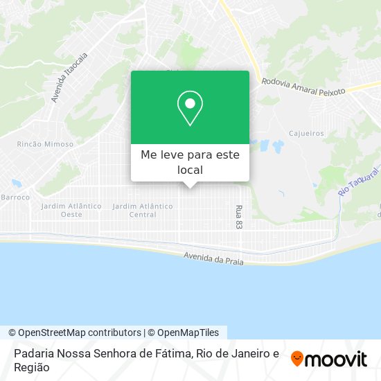Padaria Nossa Senhora de Fátima mapa