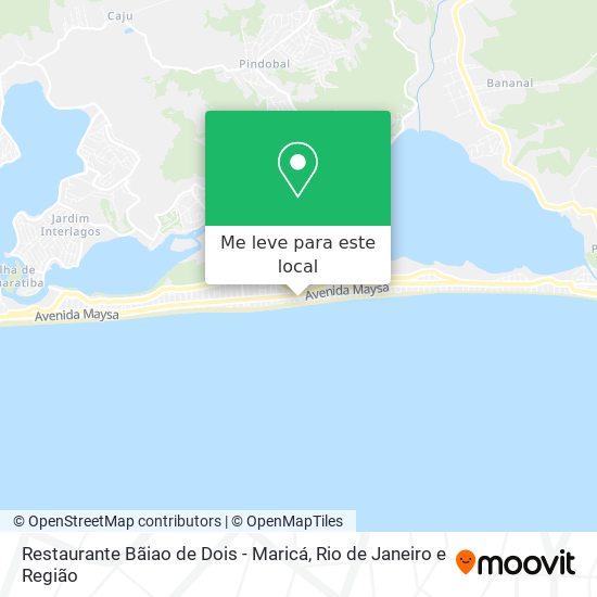 Restaurante Bãiao de Dois - Maricá mapa