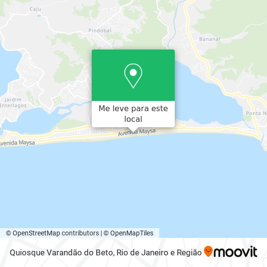 Quiosque Varandão do Beto mapa