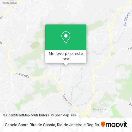 Capela Santa Rita de Cássia mapa