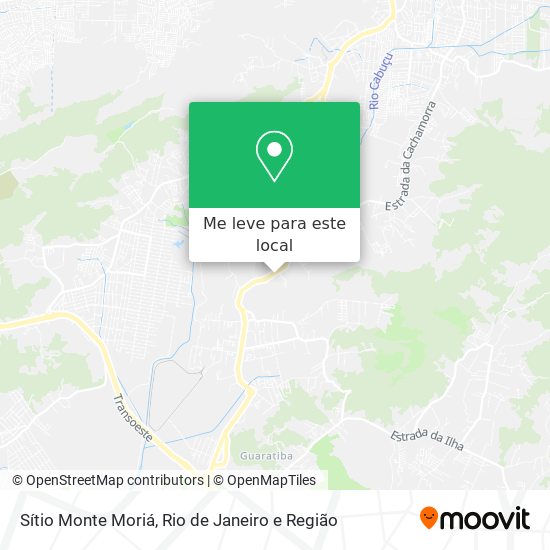 Sítio Monte Moriá mapa