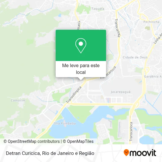 Detran Curicica mapa