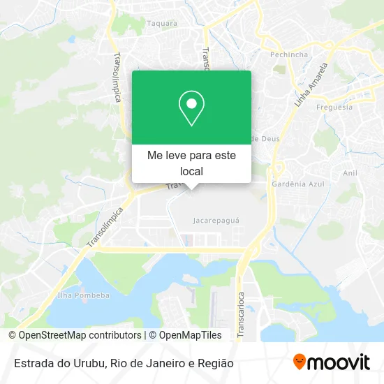 Estrada do Urubu mapa