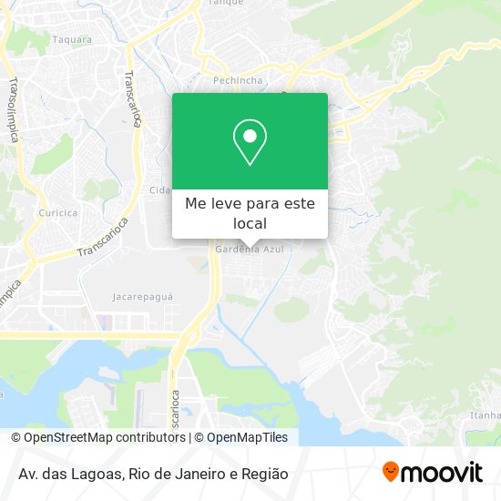 Av. das Lagoas mapa