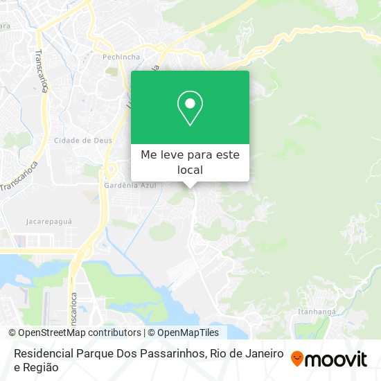 Residencial Parque Dos Passarinhos mapa