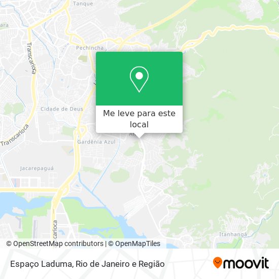 Espaço Laduma mapa