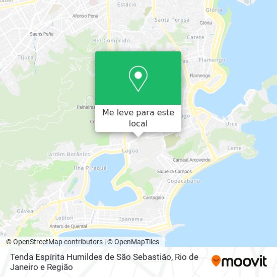 Tenda Espírita Humildes de São Sebastião mapa