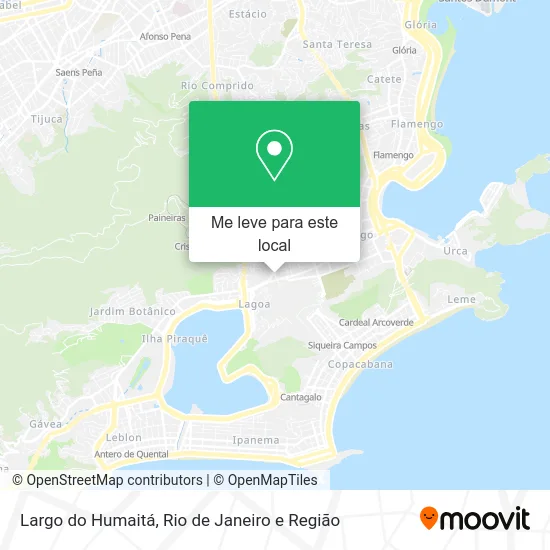 Largo do Humaitá mapa