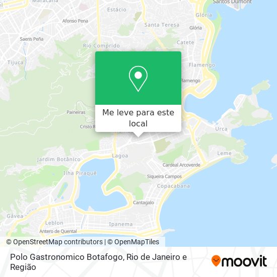 Polo Gastronomico Botafogo mapa