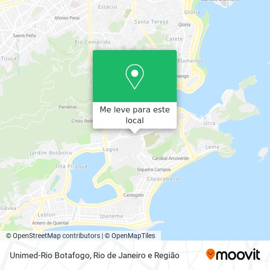 Unimed-Rio Botafogo mapa