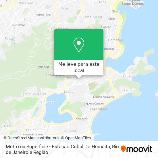 Metrô na Superficie - Estação Cobal Do Humaita mapa
