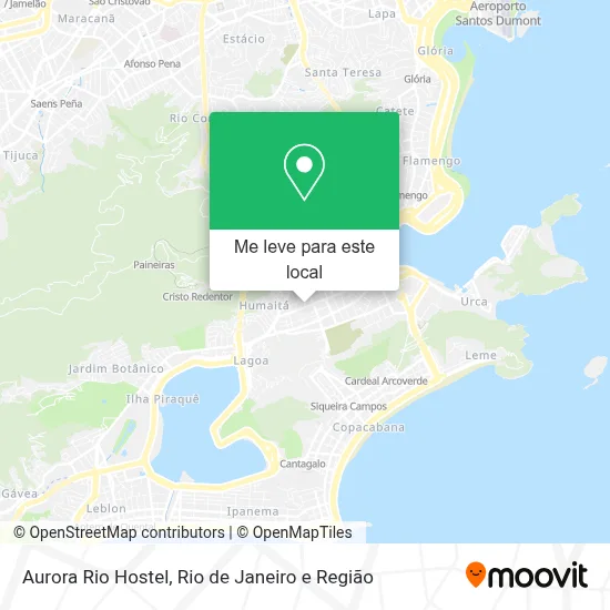 Aurora Rio Hostel mapa