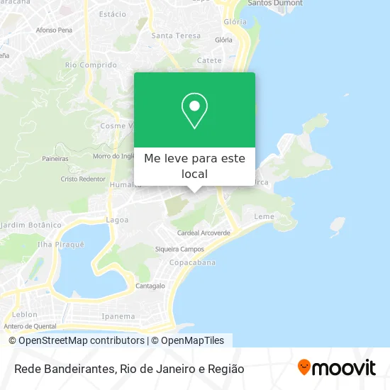 Rede Bandeirantes mapa