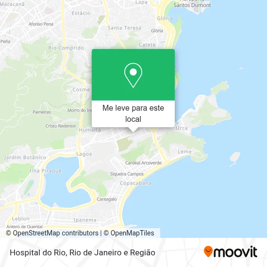 Hospital do Rio mapa