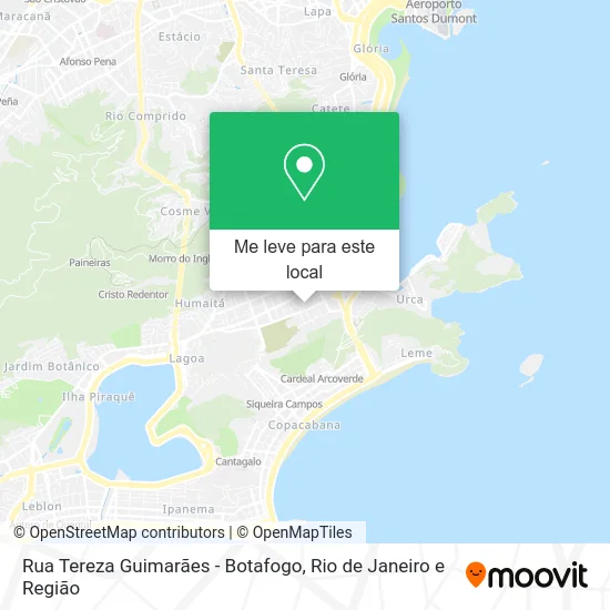 Rua Tereza Guimarães - Botafogo mapa