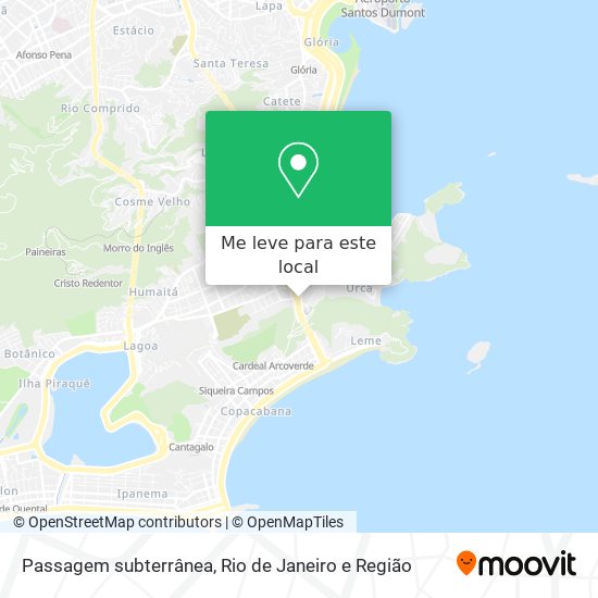 Passagem subterrânea mapa