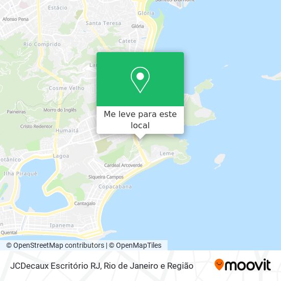 JCDecaux Escritório RJ mapa