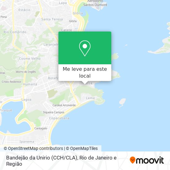 Bandejão da Unirio (CCH/CLA) mapa