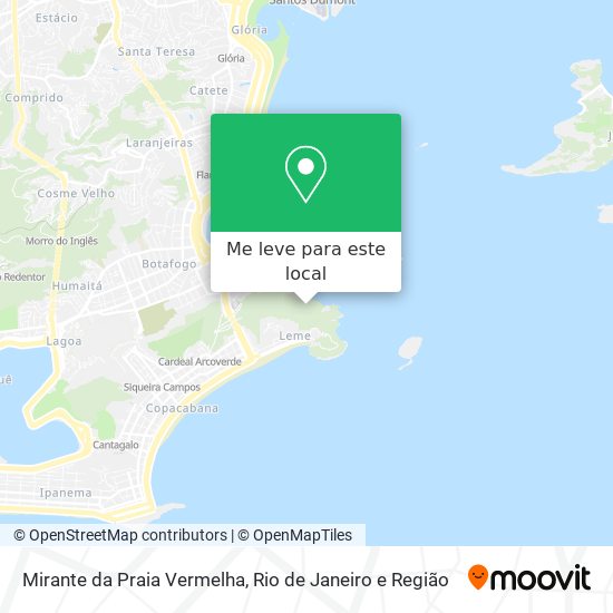 Mirante da Praia Vermelha mapa