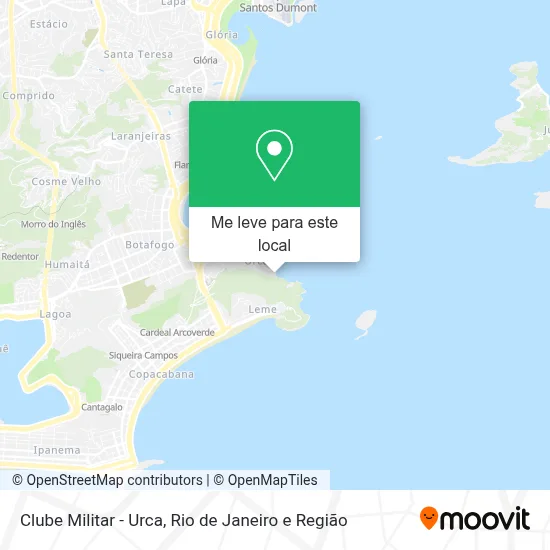 Clube Militar - Urca mapa