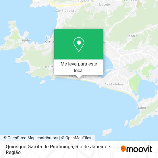 Quiosque Garota de Piratininga mapa