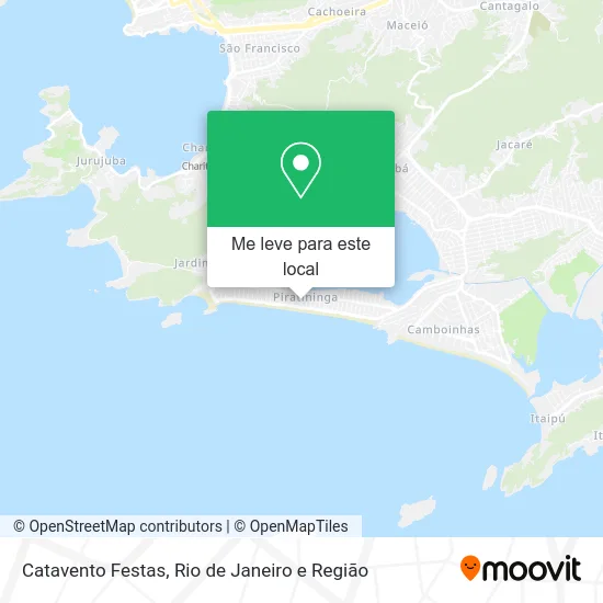 Catavento Festas mapa